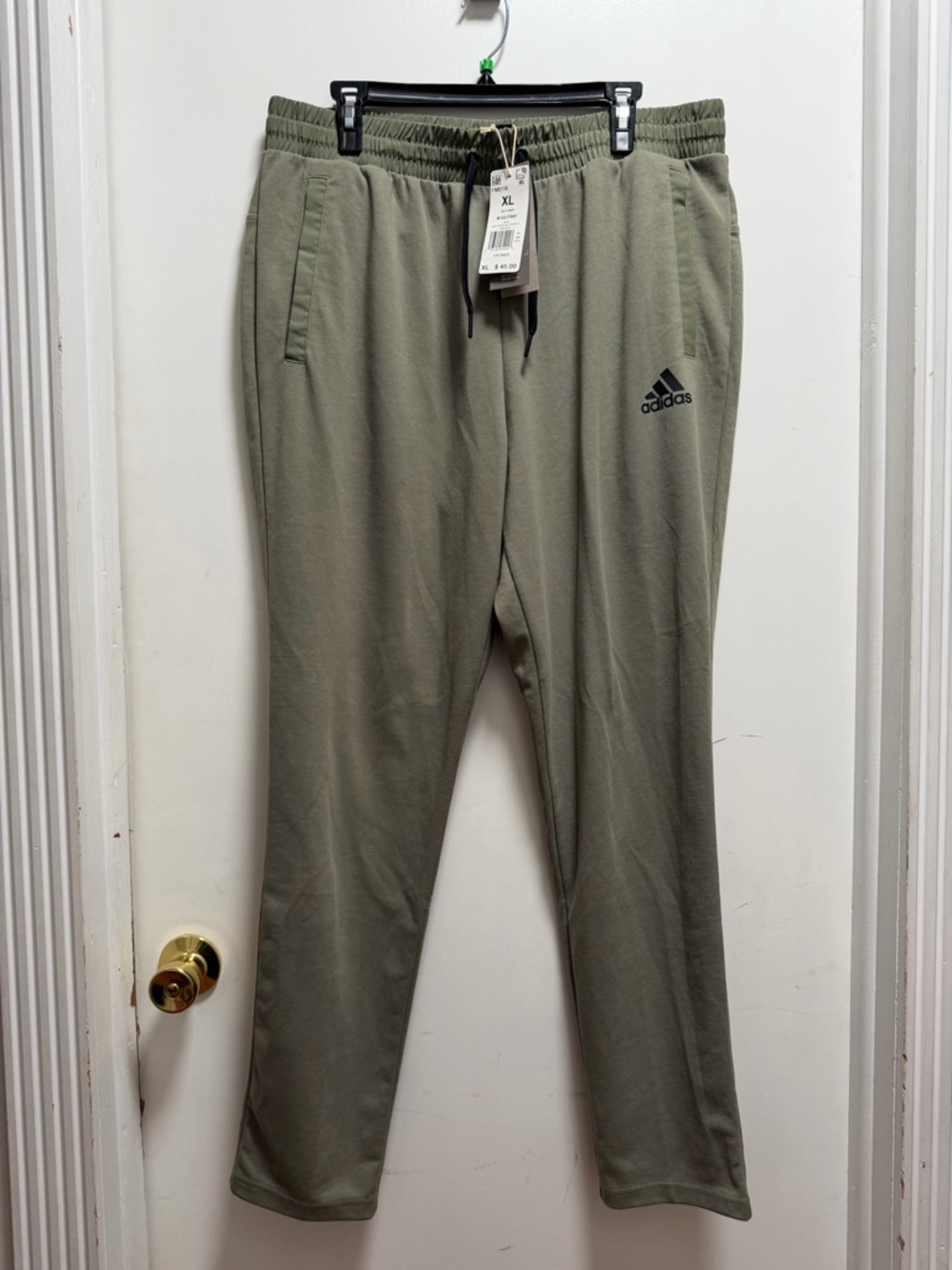 Mens Adidas Track Pants Sz XL Legacy Green NWT Running Cross Fit Training Gym